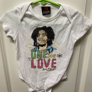 Bob Marley baby onesie M